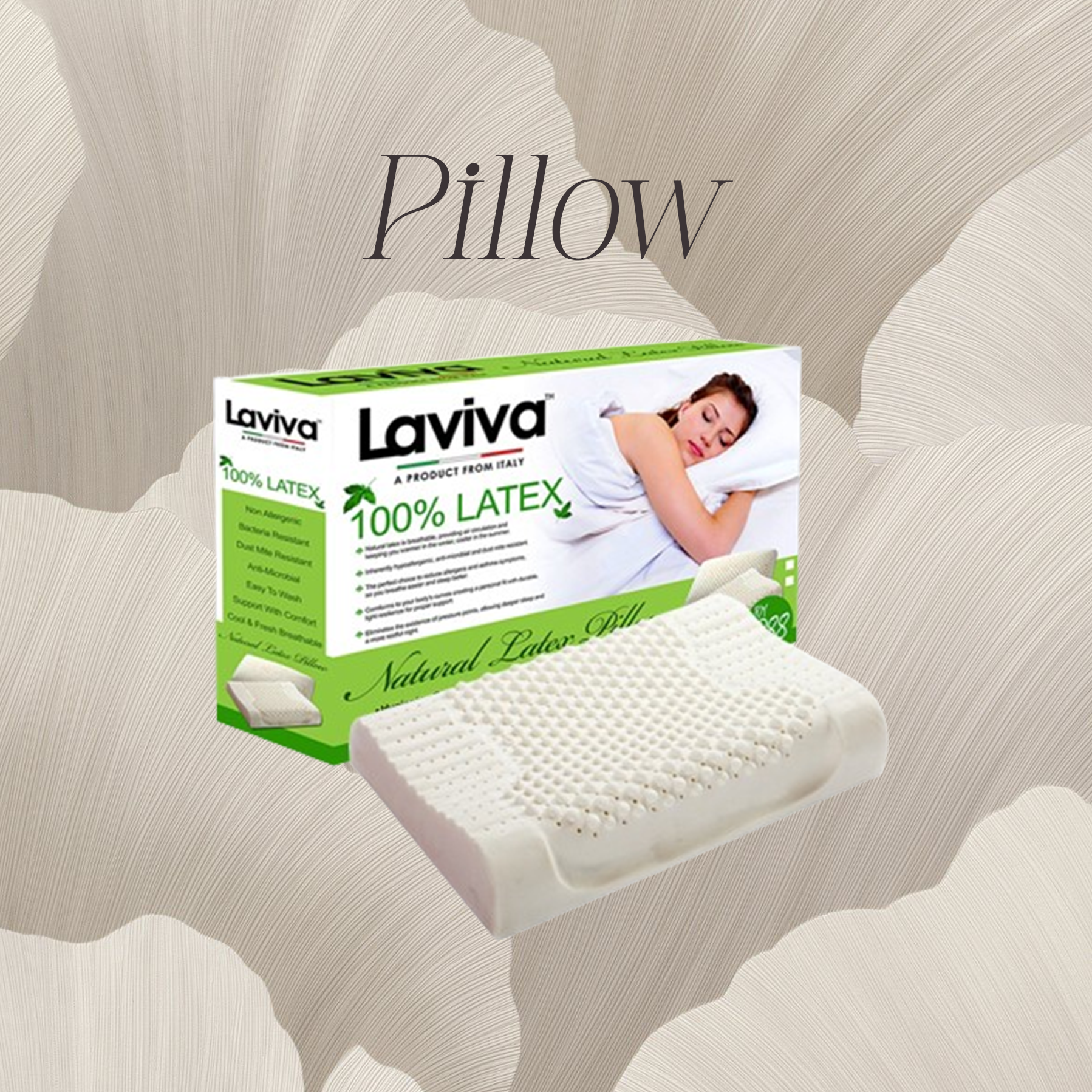 LAVIVA LATEX PILLOW (CURVE)